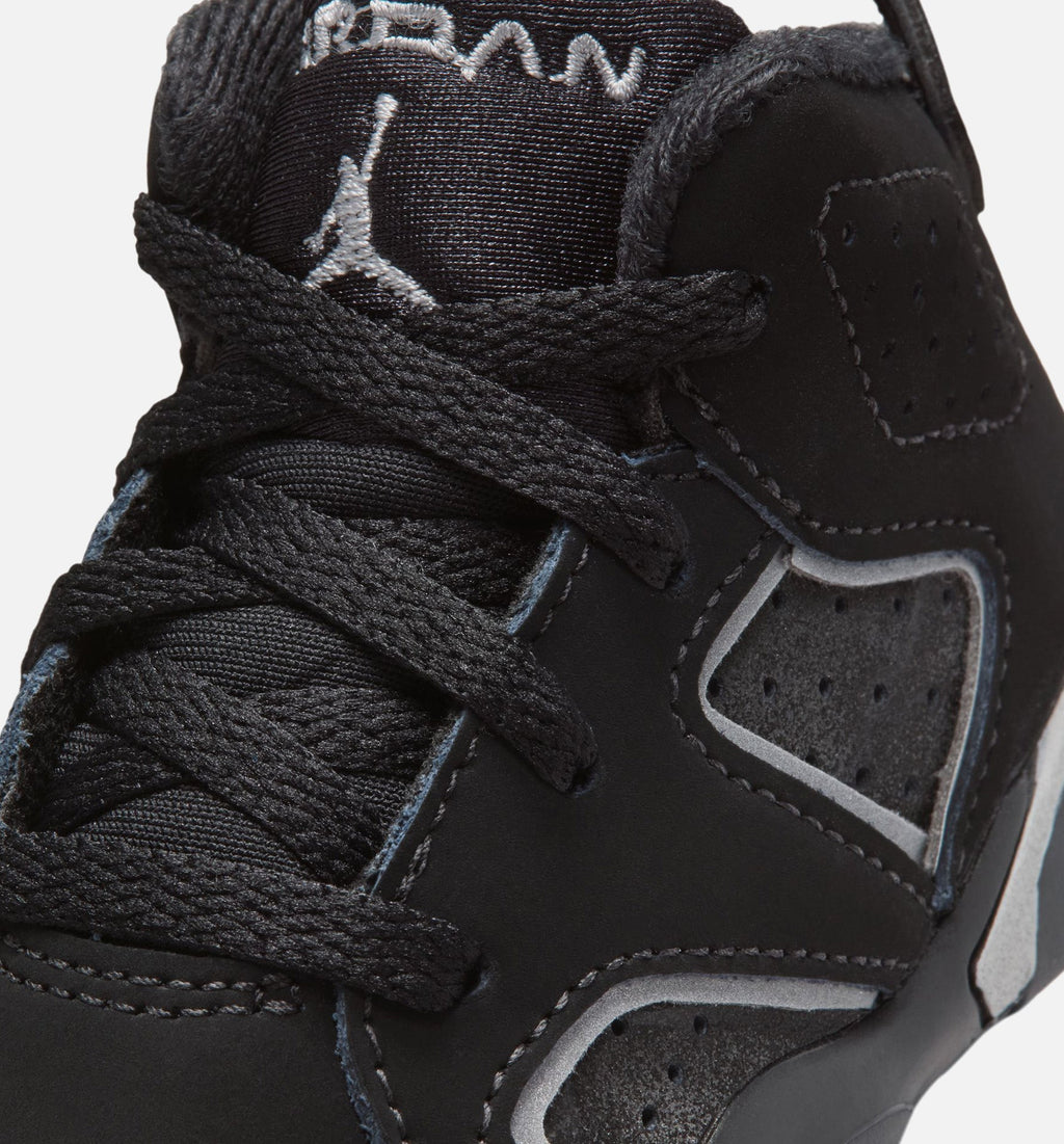 Air Jordan 6 Cap & Gown Infant/Toddler Lifestyle Shoes - Black/Reflective Silver/Black