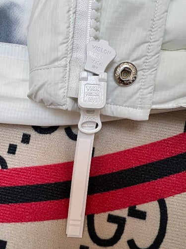 Canada Goose Puffer Vest in White with Stand Collar
