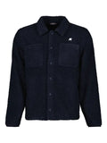 K-Way fleece-texture patch-pocket shirt jacket