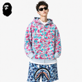 BAPE Miami City Pink Blue Camo Shark Hoodie