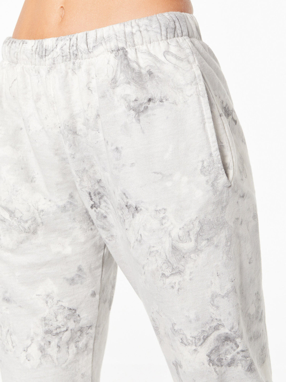Tie-Dye Billie Sweatpant Black/White