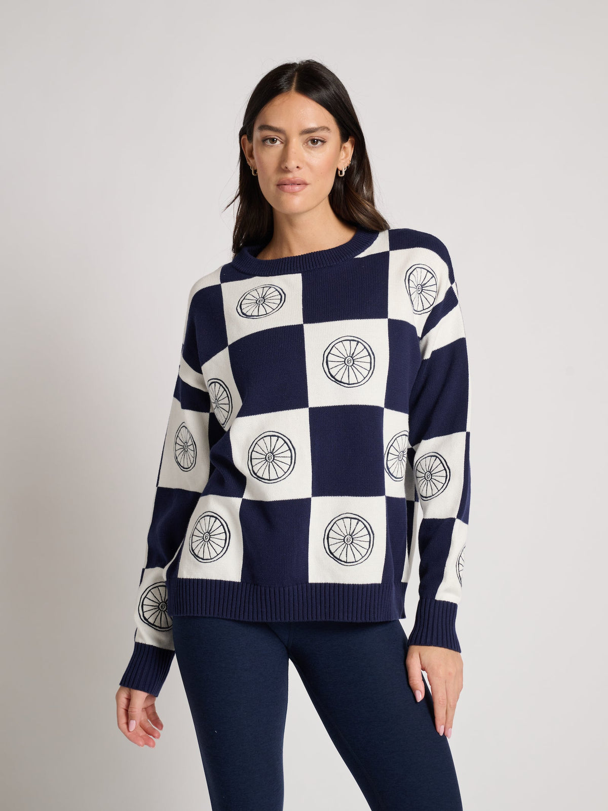 Riley Crewneck wheel Sweater