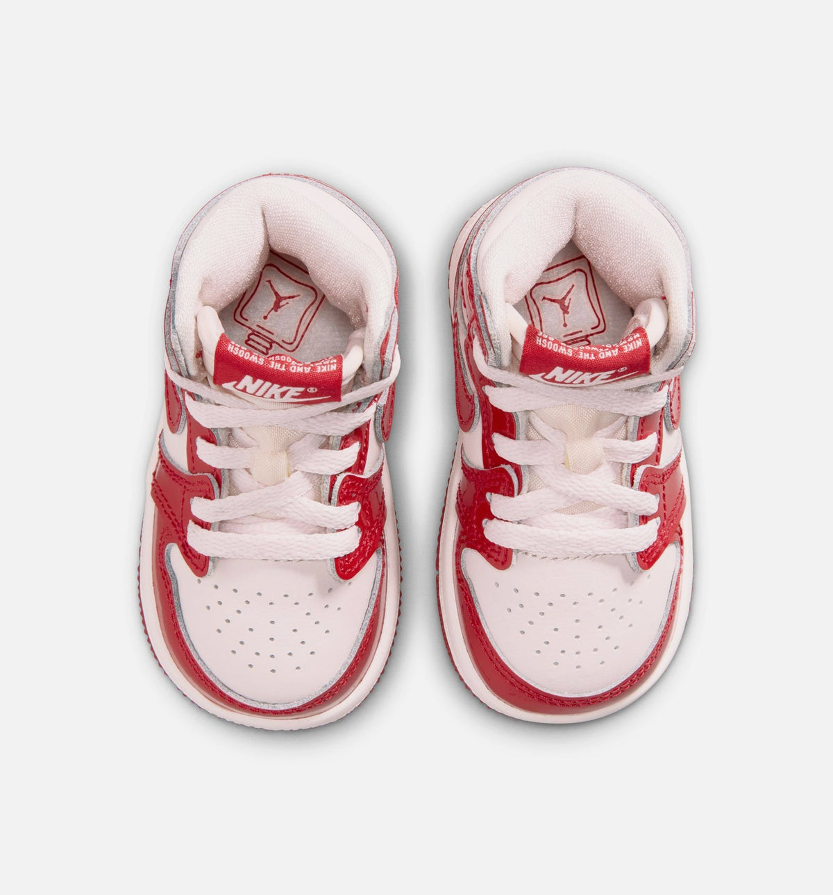 Air Jordan 1 Retro High OG "Nails And Grails" Infant/Toddler Shoe – University Red/Metallic Silver