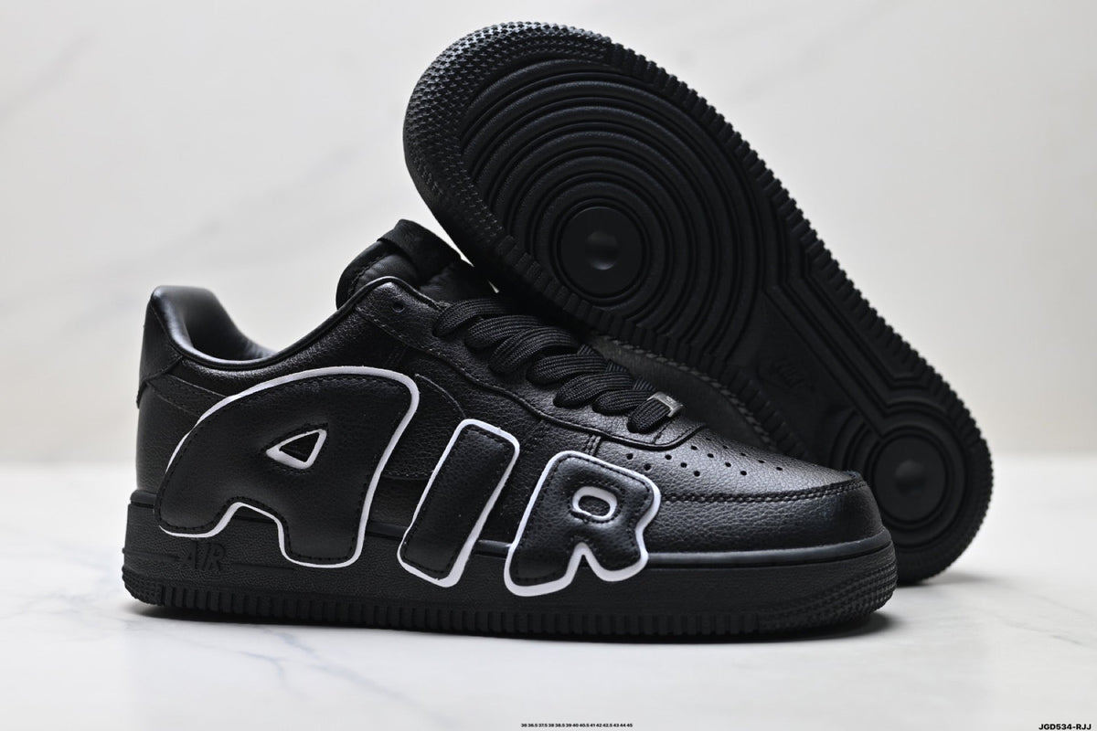 Nike Air Force 1 Low Black Outline Graphic Unisex Sneakers Style 20
