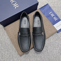Dior Men's Black Moc-Toe Loafers