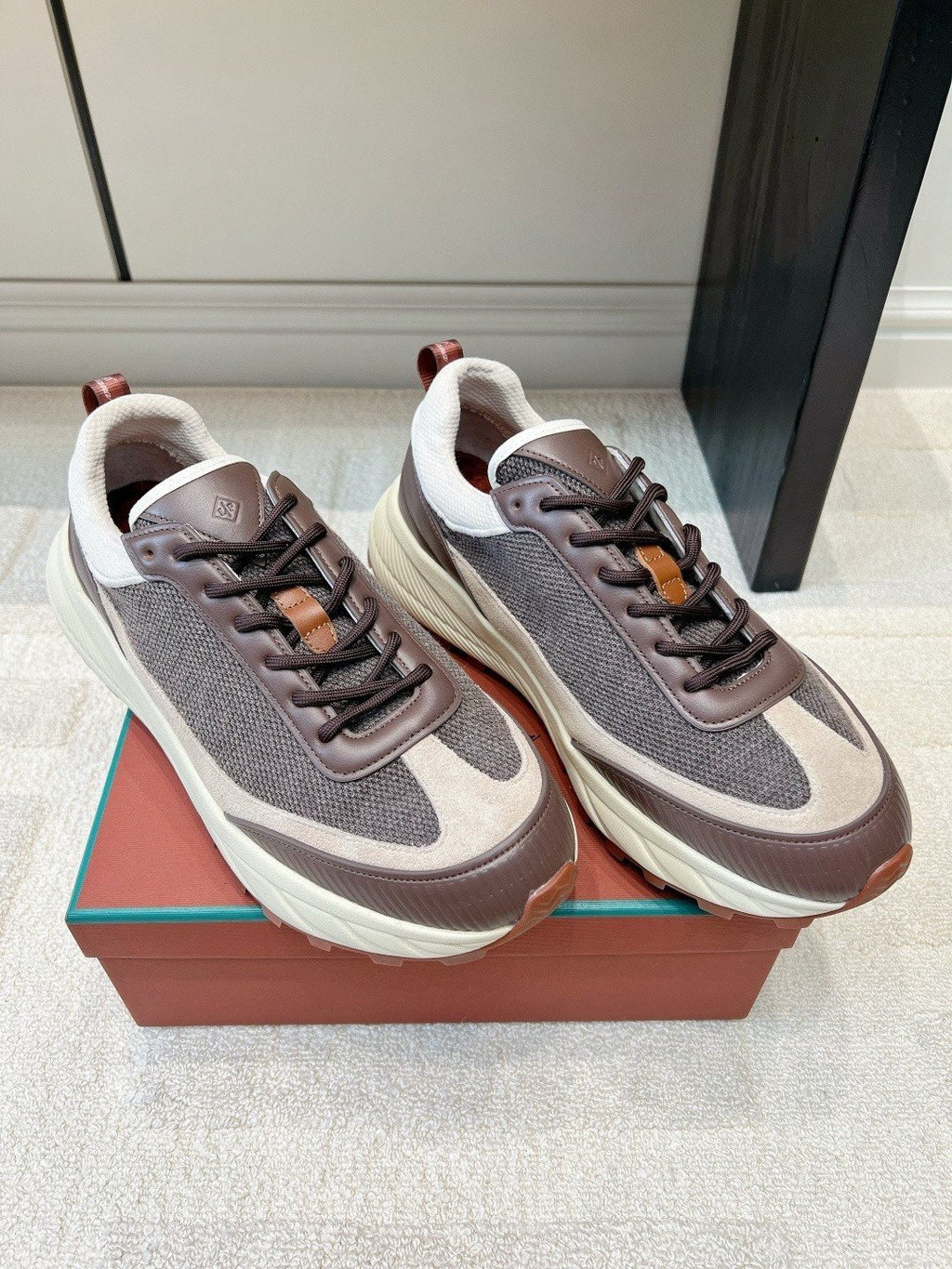 Loro Piana Paneled Low-Top Sneakers