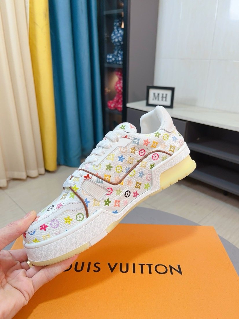 Louis Vuitton Multicolor Motif Low-Top Sneakers